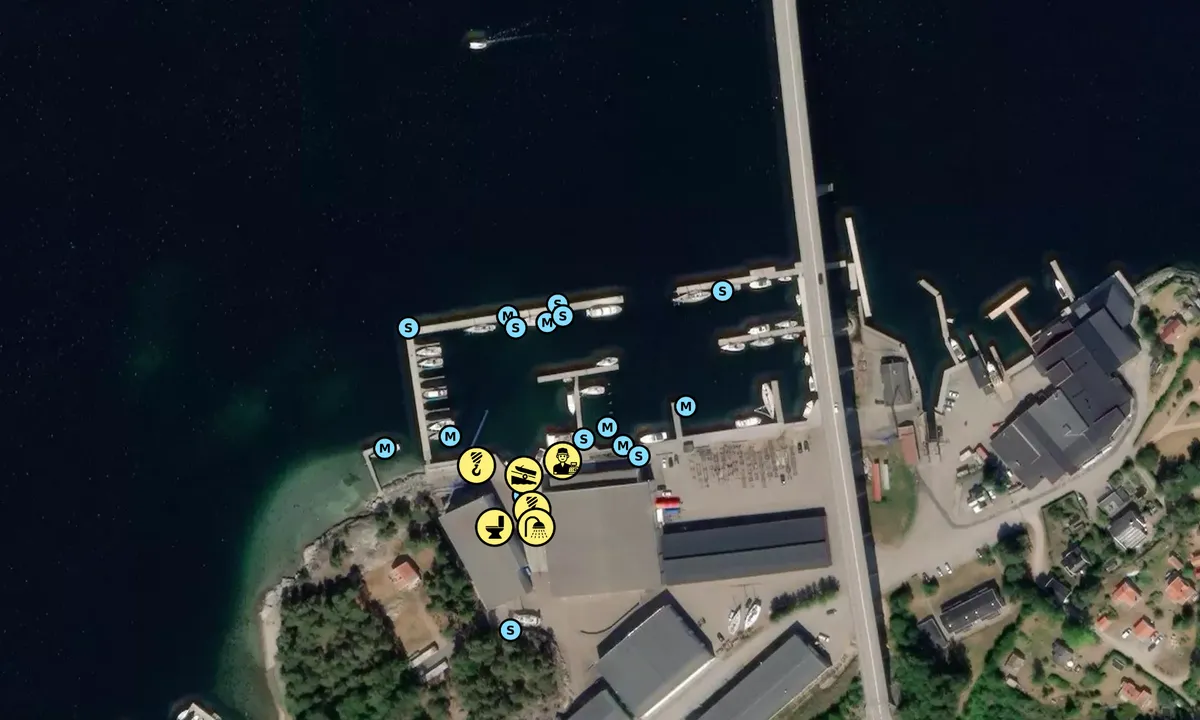 Satelite image of Vindö Marin