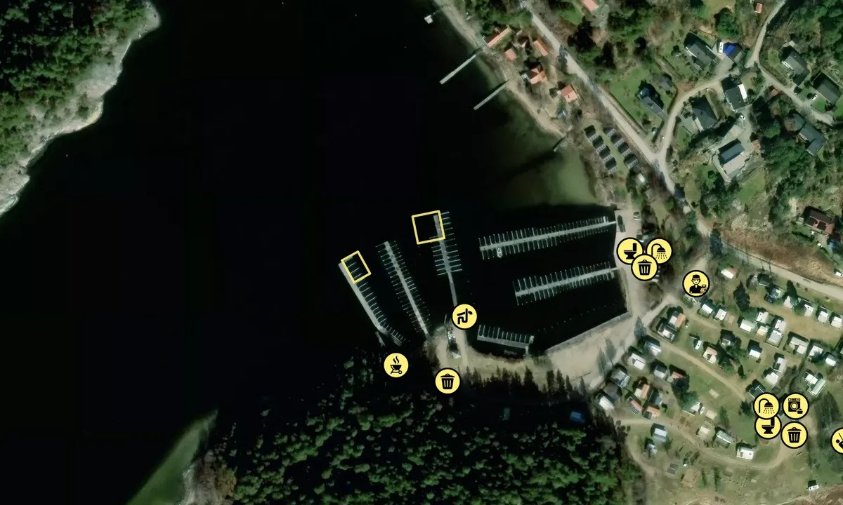 Satelite image of Vindöns Camping & Marina AB