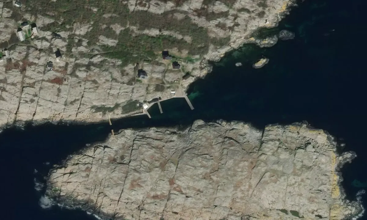 Flyfoto av Vinga Fyr Gästhamn