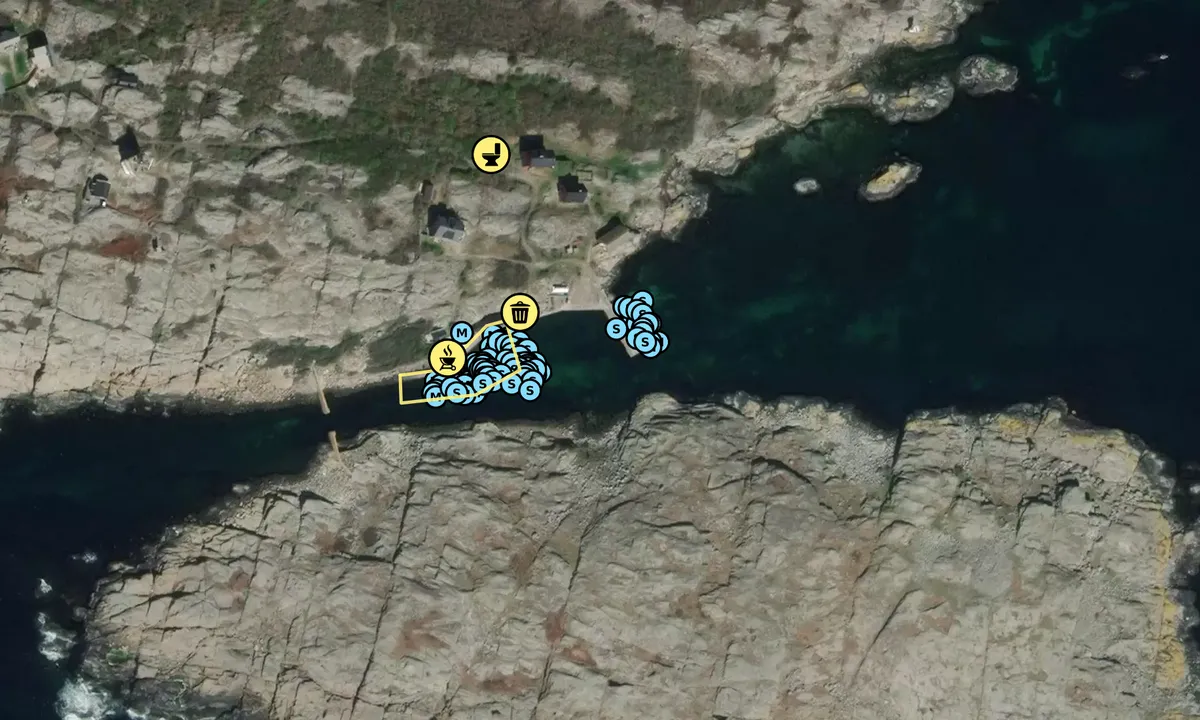 Satelite image of Vinga Fyr Gästhamn