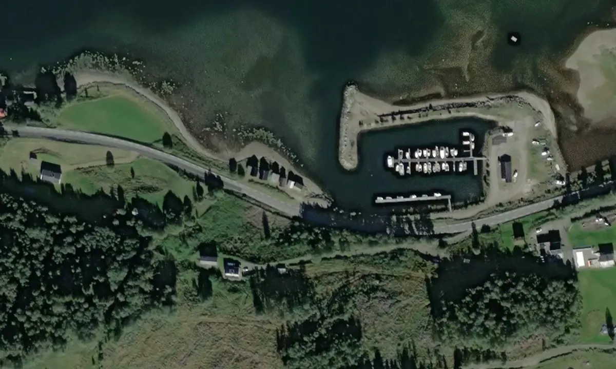 Satelite image of Vinjeøra Båtforening