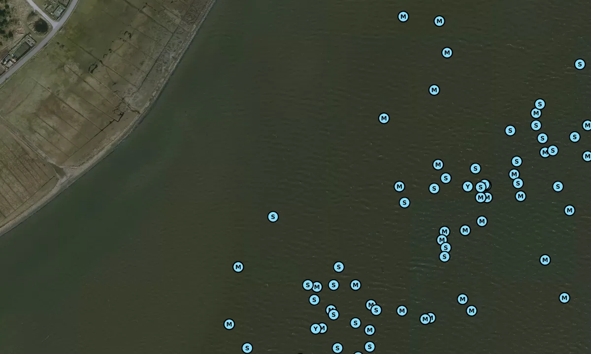 Satelite image of Vlieland Wattseite Nähe Hafen
