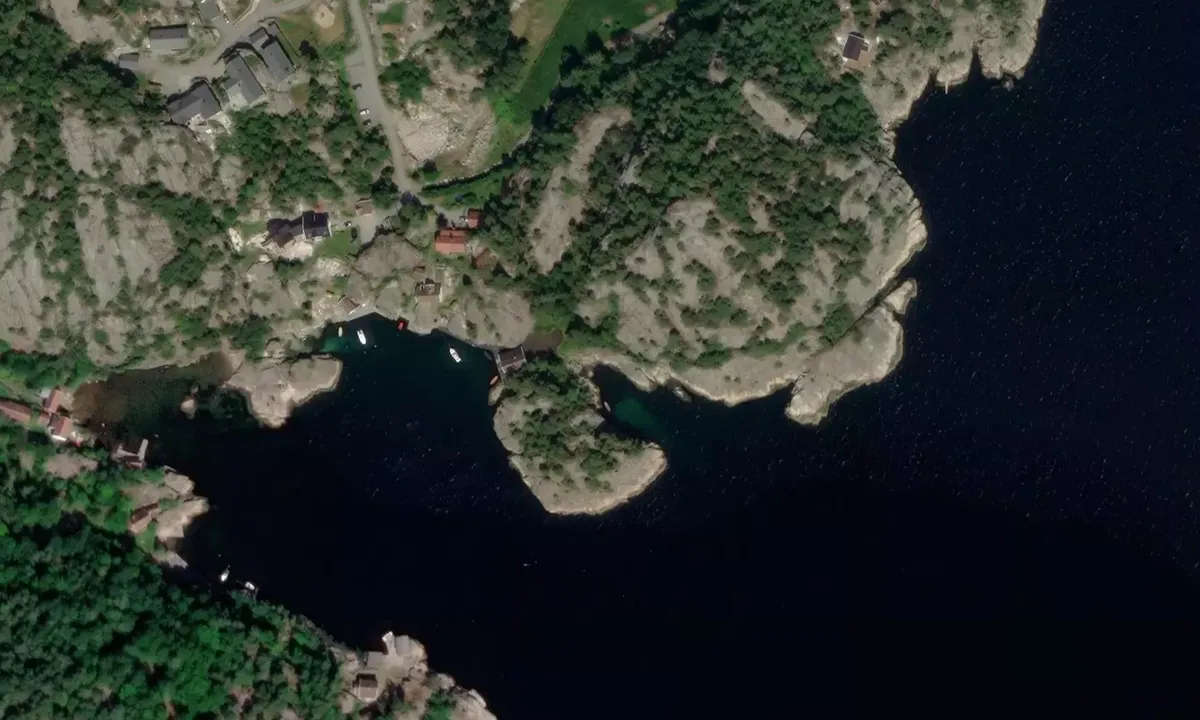 Satelite image of Vognsnes