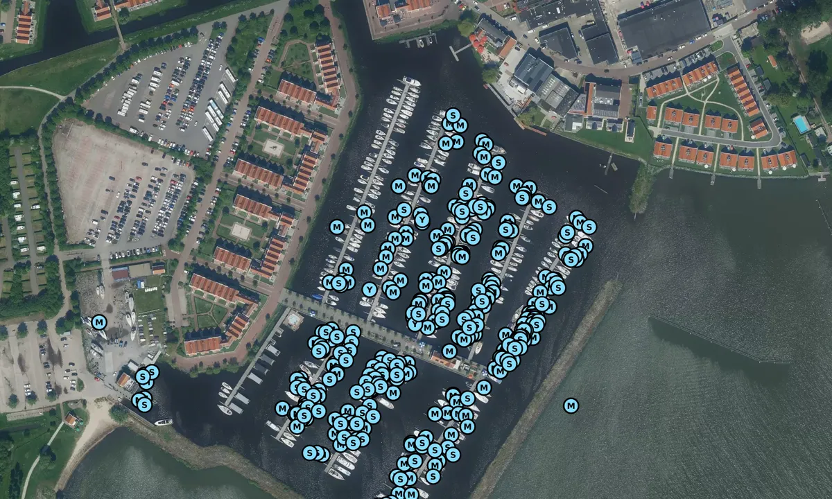 Satelite image of Volendam Marina
