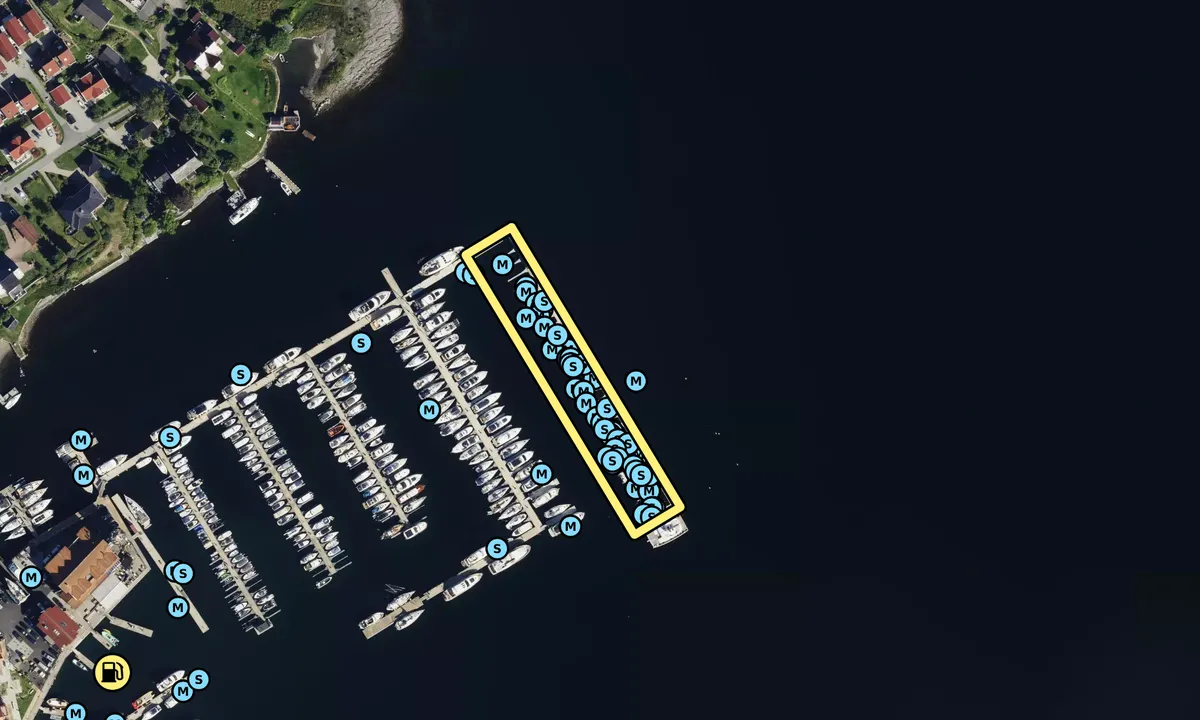 Satelite image of Vollen Marina Gjestehavn