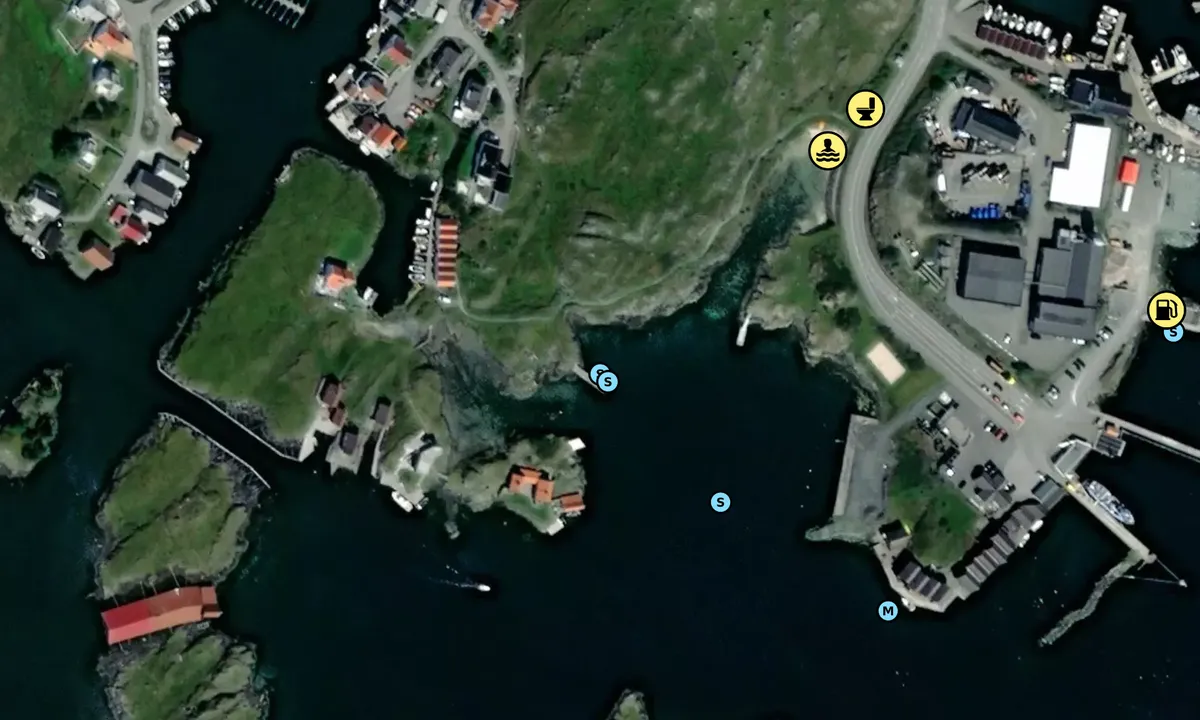 Satelite image of Vollsøya