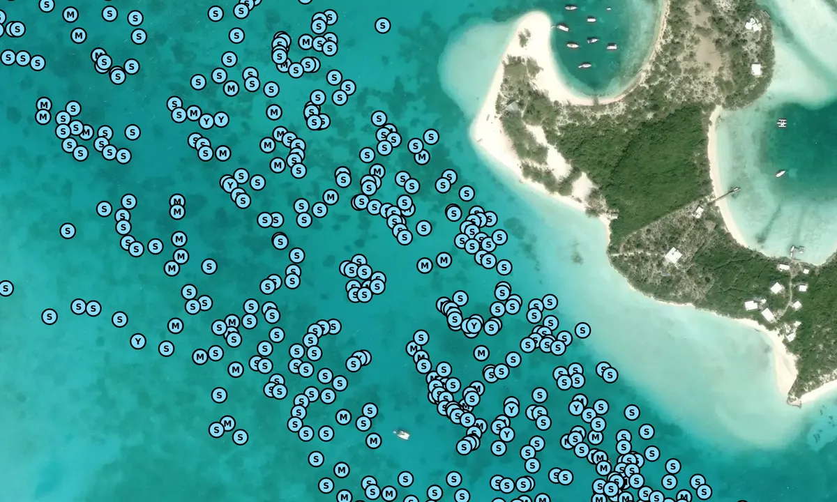Satelite image of Vollyball Beach