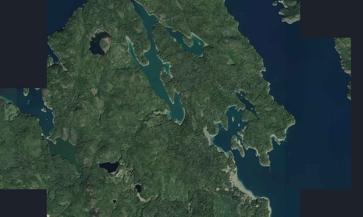 Flyfoto av Von Donop Inlet