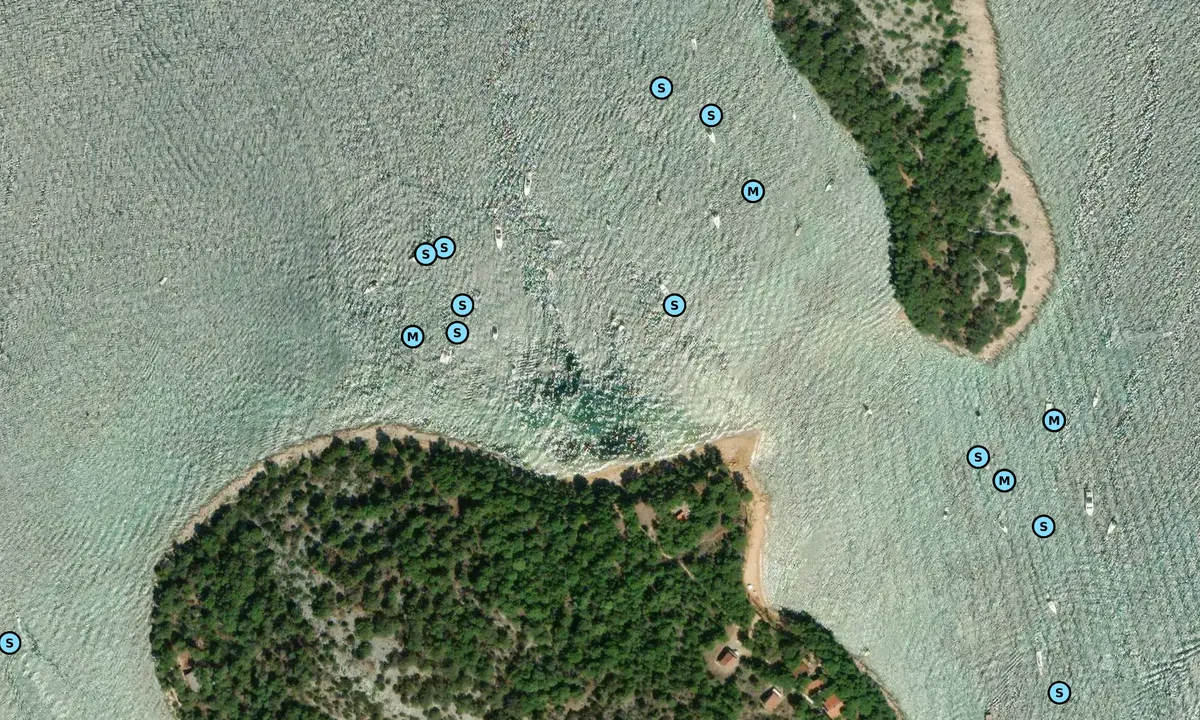 Satelite image of Vrgada 1