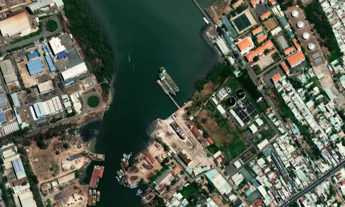 Satelite image of Vung Tau Shipyard Corporation