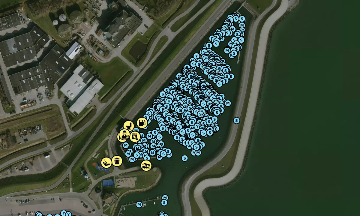 Satelite image of Waddenhaven Texel - Oudeschild