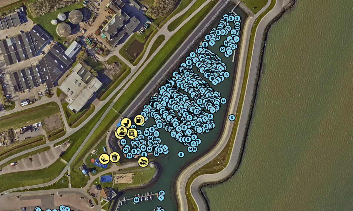Satelite image of Waddenhaven Texel - Oudeschild
