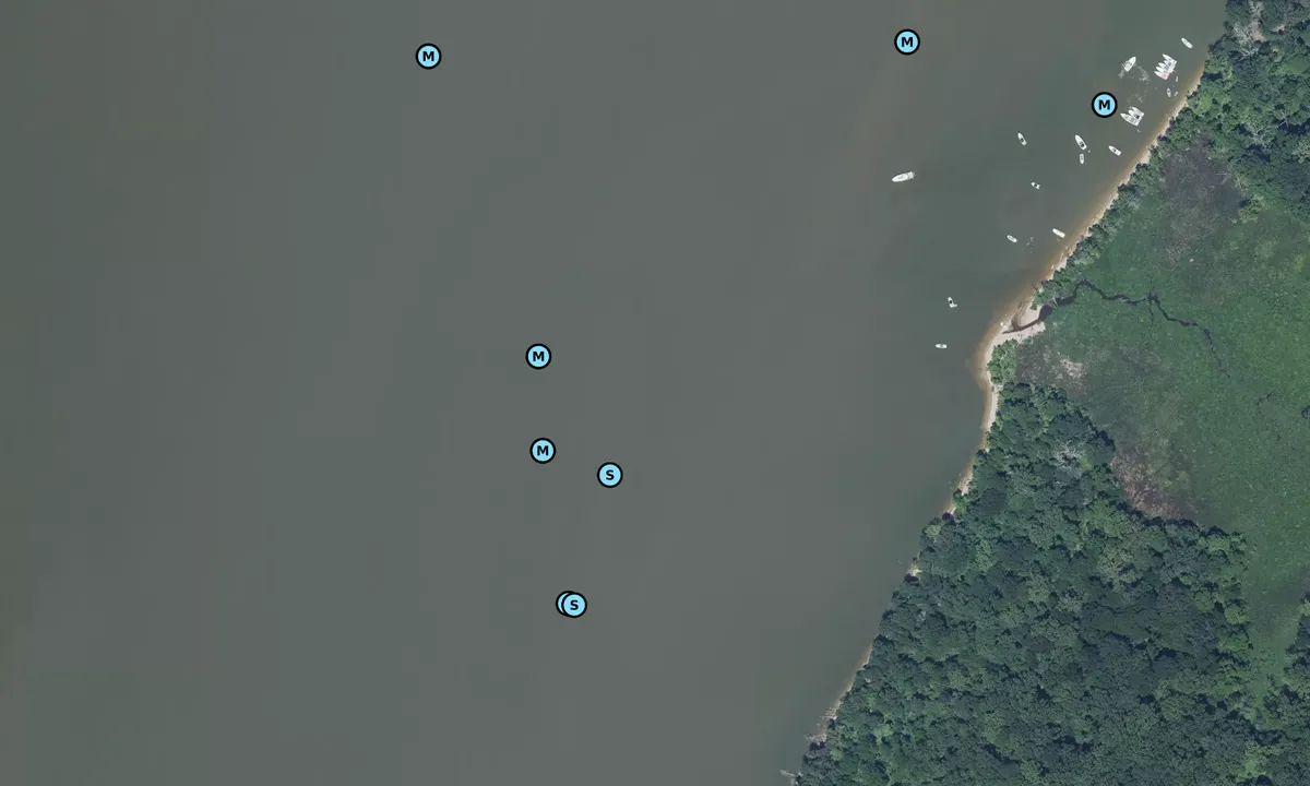 Satelite image of Wade's Bay South