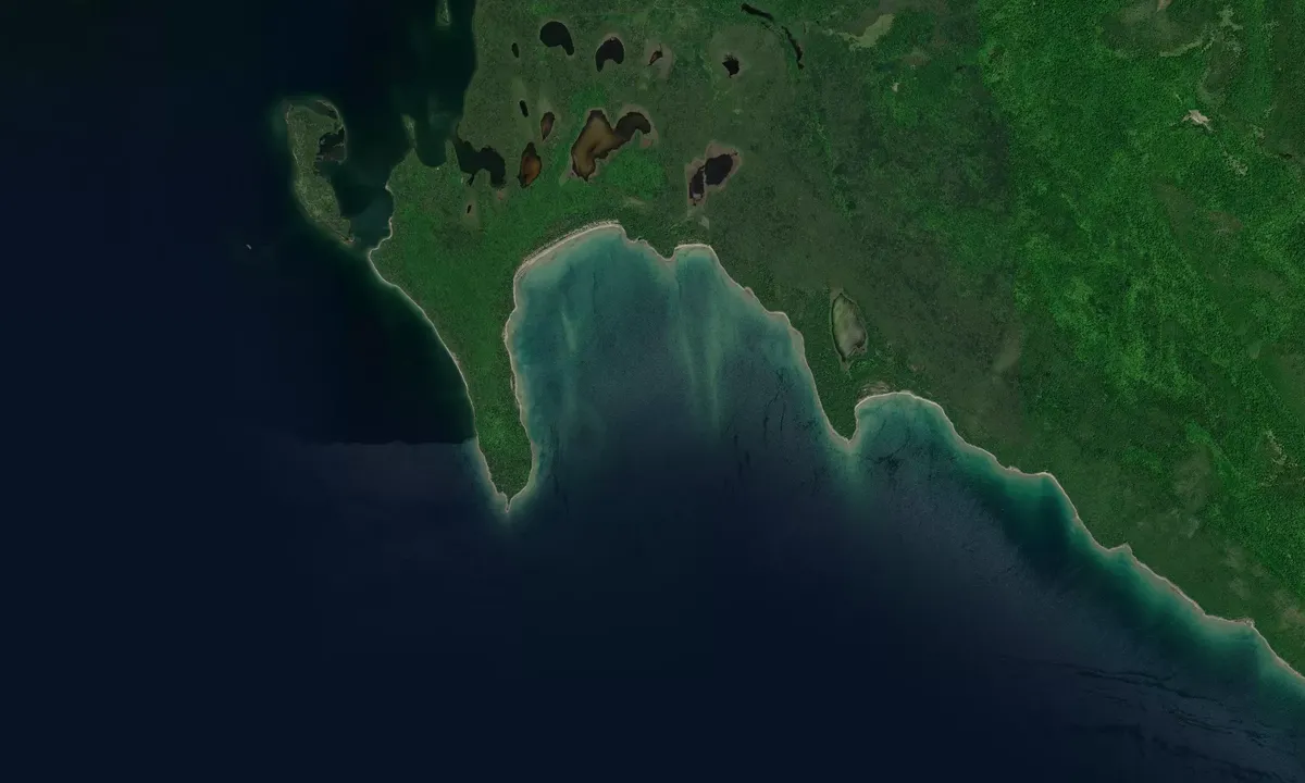 Flyfoto av Wagosh Bay