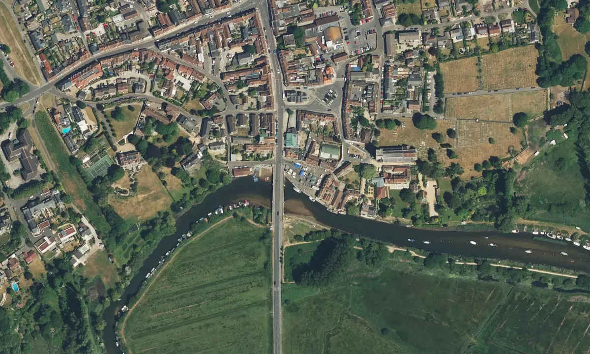 Satelite image of Wareham Quay