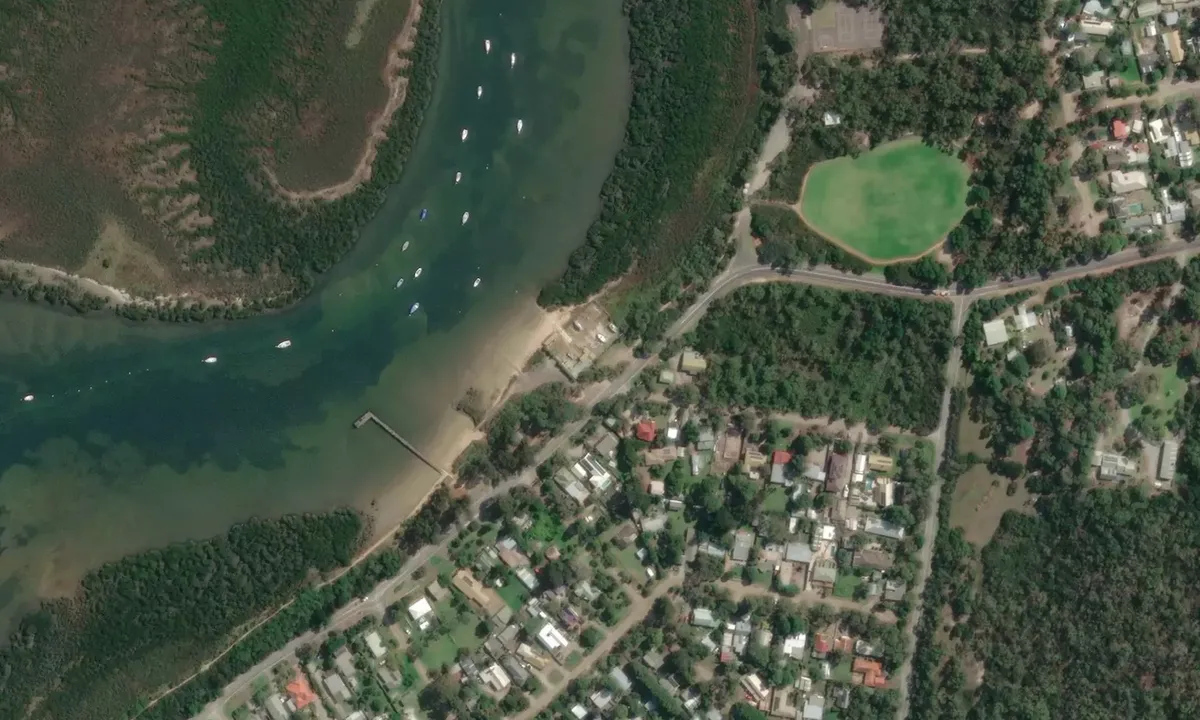 Satelite image of Warneet North Boat Club