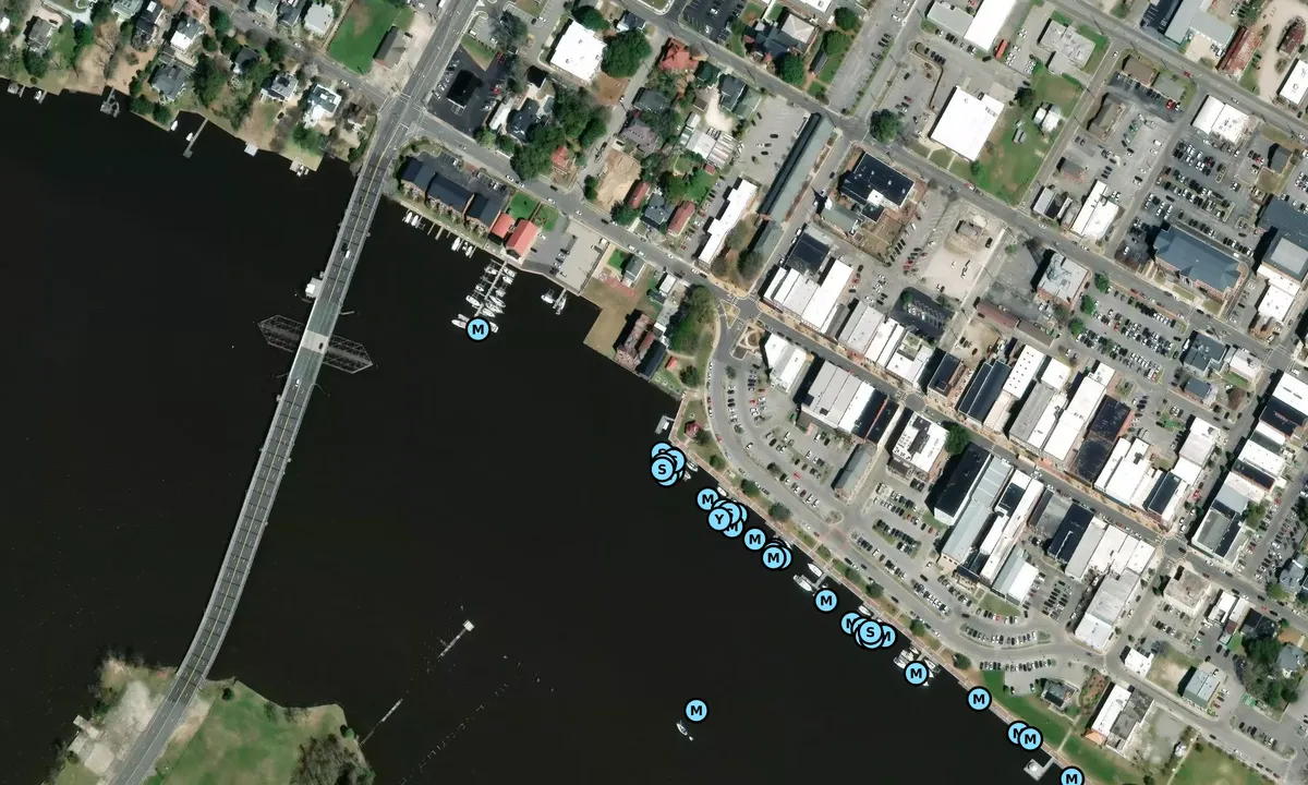 Satelite image of Washington Waterfront Docks