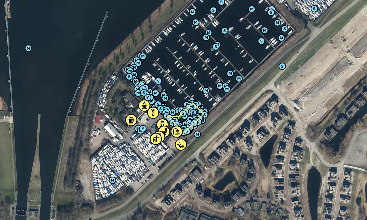 Satelite image of Watersport Vereniging Lelystad