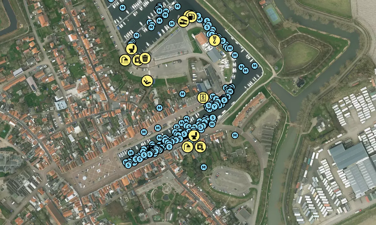 Satelite image of Watersportvereniging Brouwershaven