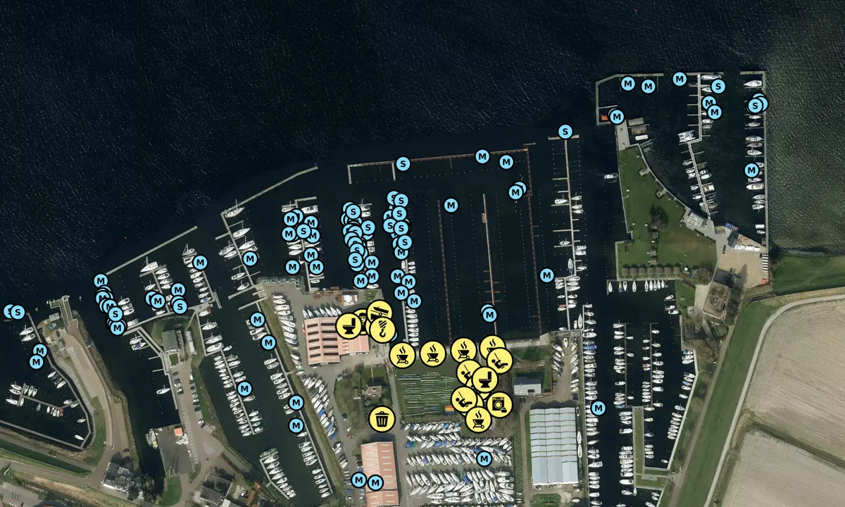 Satelite image of WatersportVereniging Wolphaartsdijk