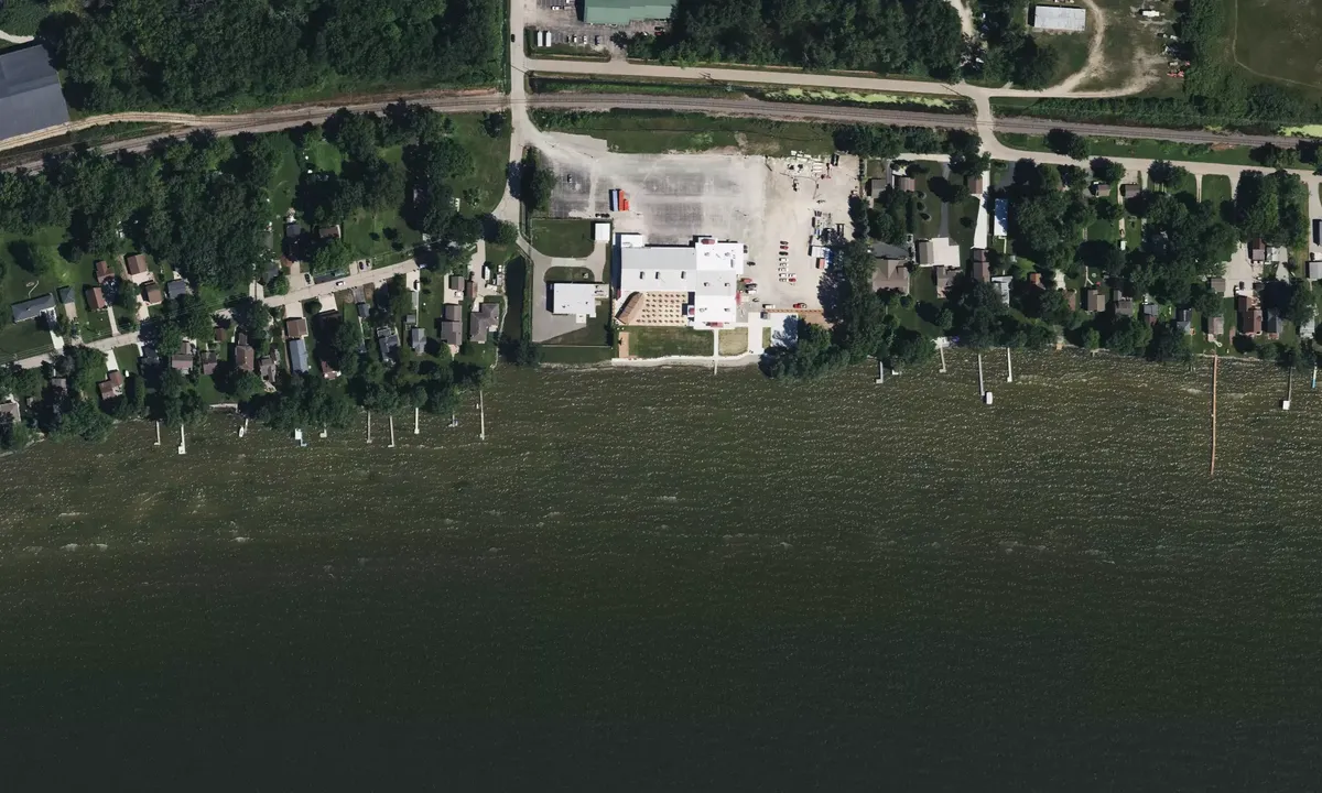 Satelite image of Waverly Beach