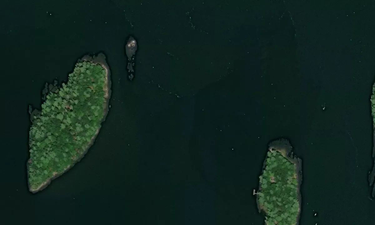 Flyfoto av Webber Island