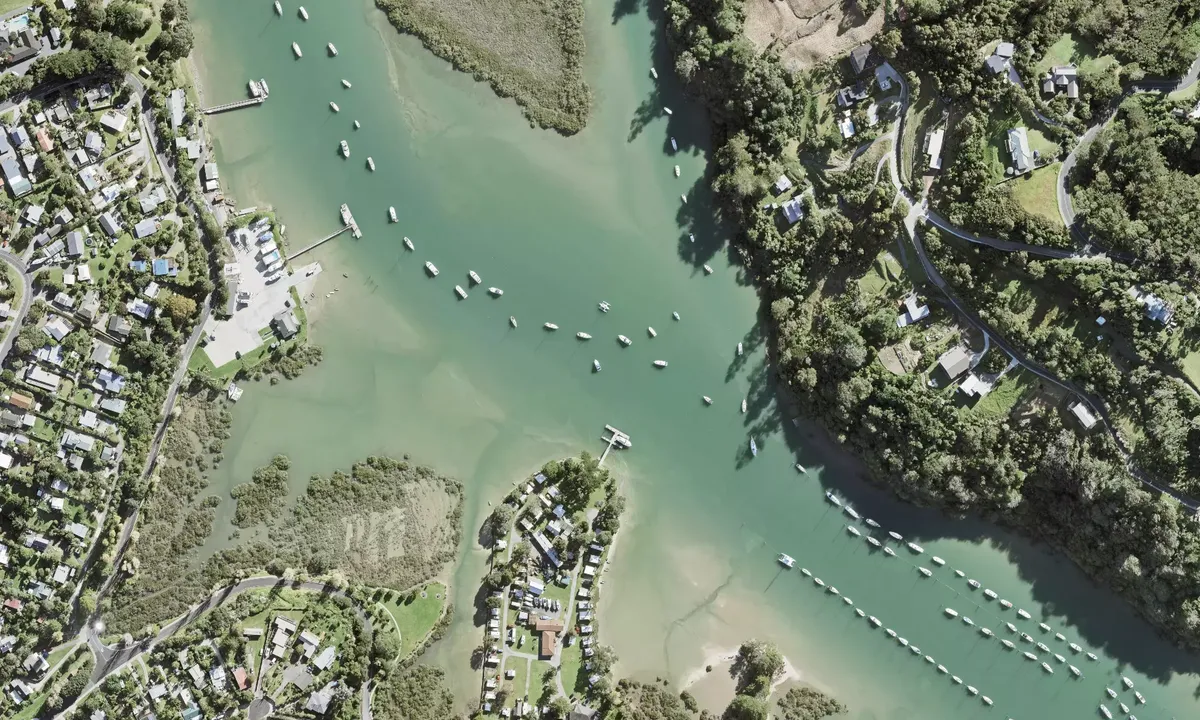 Satelite image of Weiti River