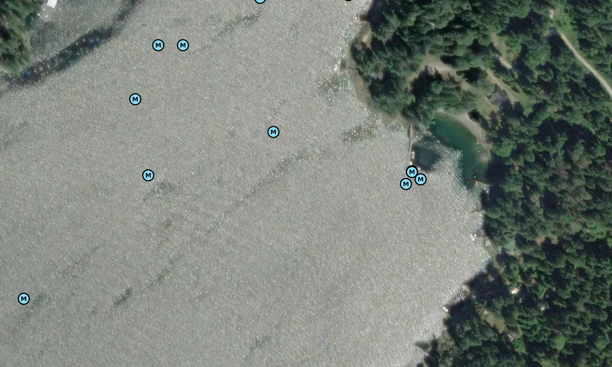 Satelite image of West Bay - Gambier Island