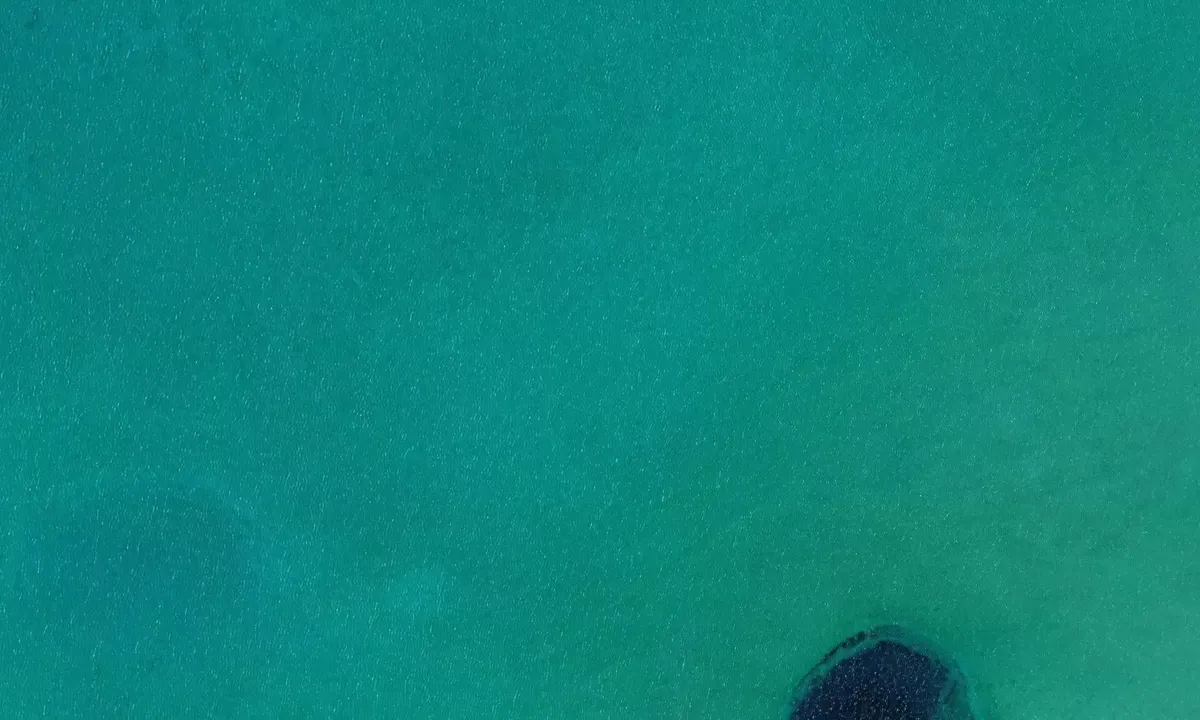 Satelite image of West Blue Hole