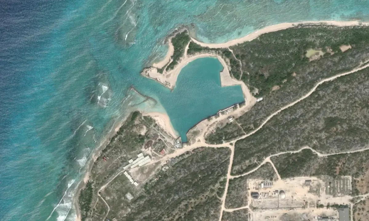 Flyfoto av West Caicos Marina