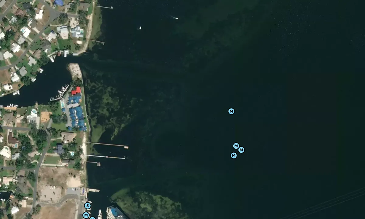 Satelite image of West Hathaway Bridge