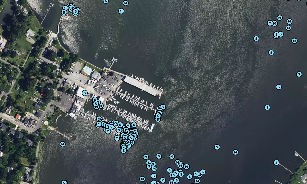 Satelite image of West River Yacht Harbor