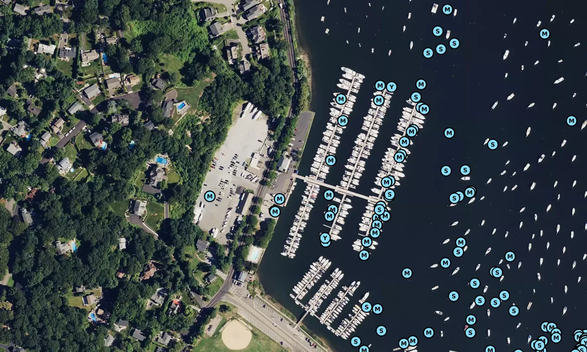 Satelite image of West Shore Marina - Halesite