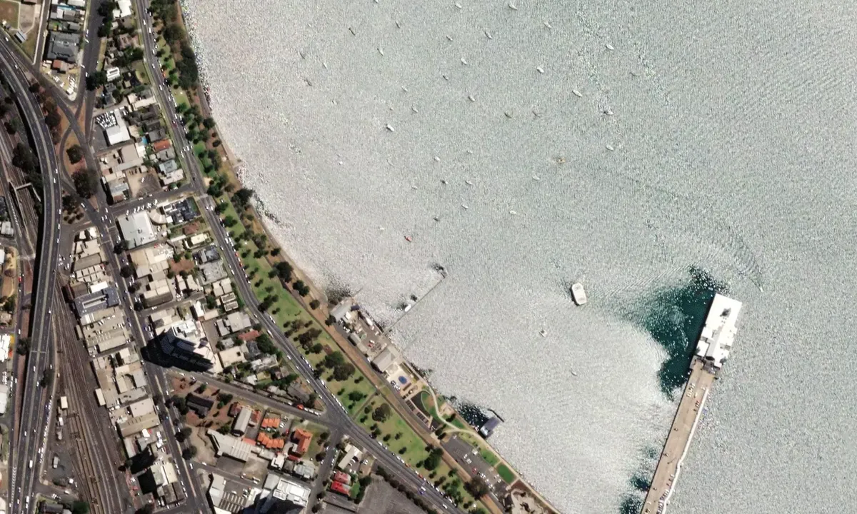 Flyfoto av Western Beach Boat club