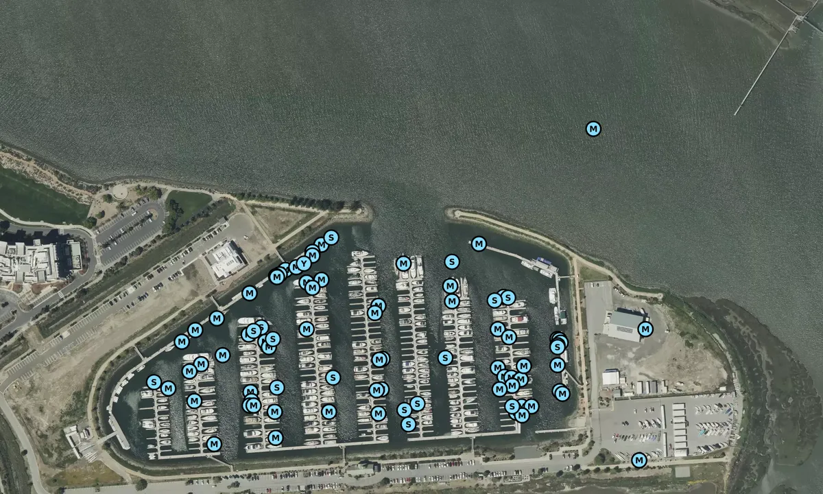 Satelite image of Westpoint Harbor - Redwood City