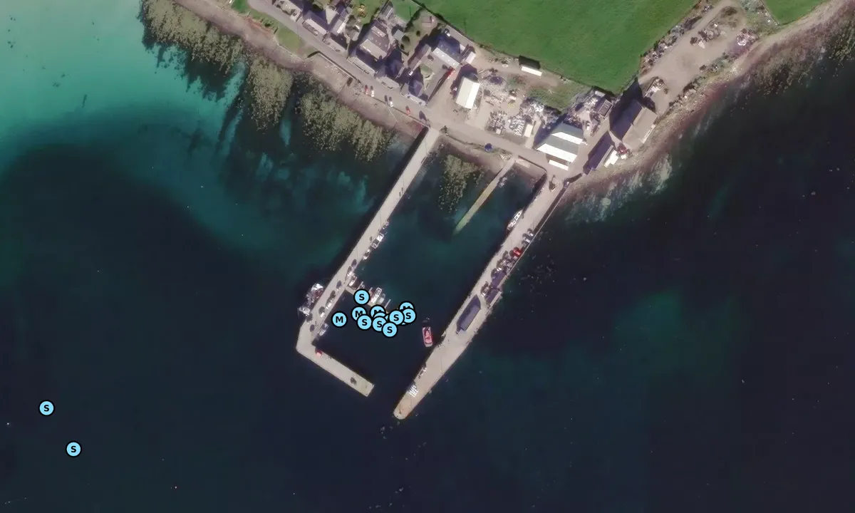 Satelite image of Westray Marina - Broughton