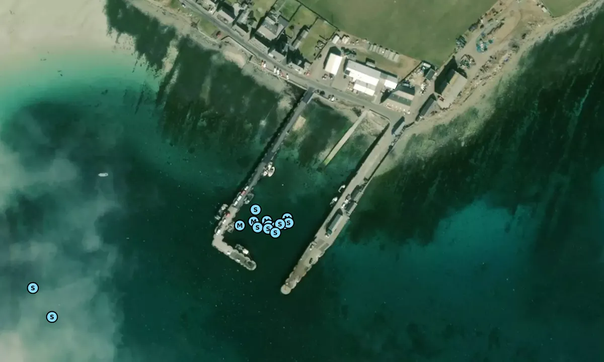 Satelite image of Westray Marina - Broughton