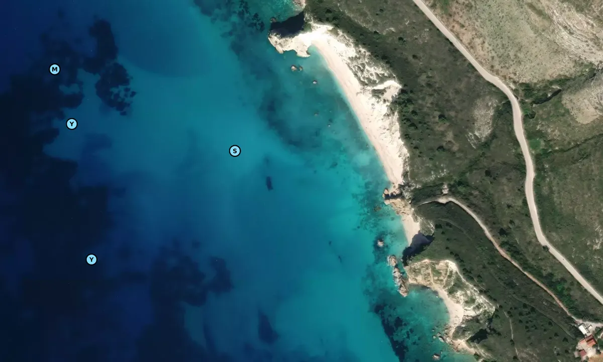 Satelite image of White Rocks Bay