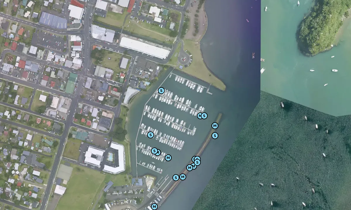 Satelite image of Whitianga Marina 1