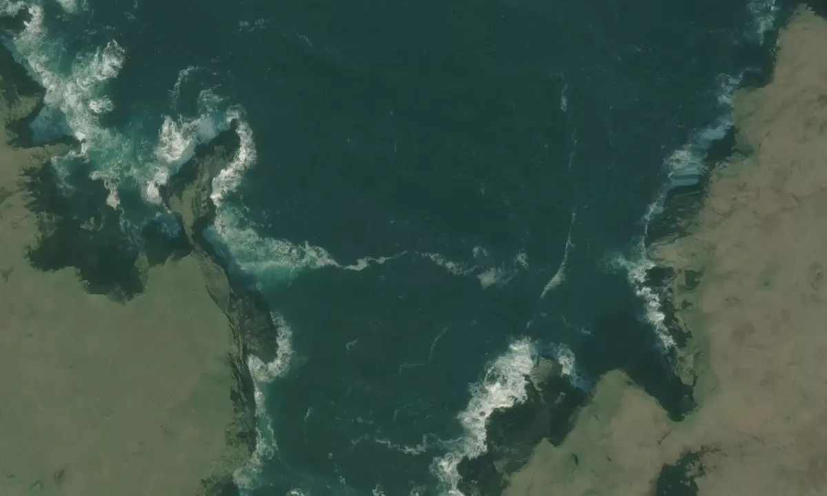 Satelite image of Wick of Gruting (West)