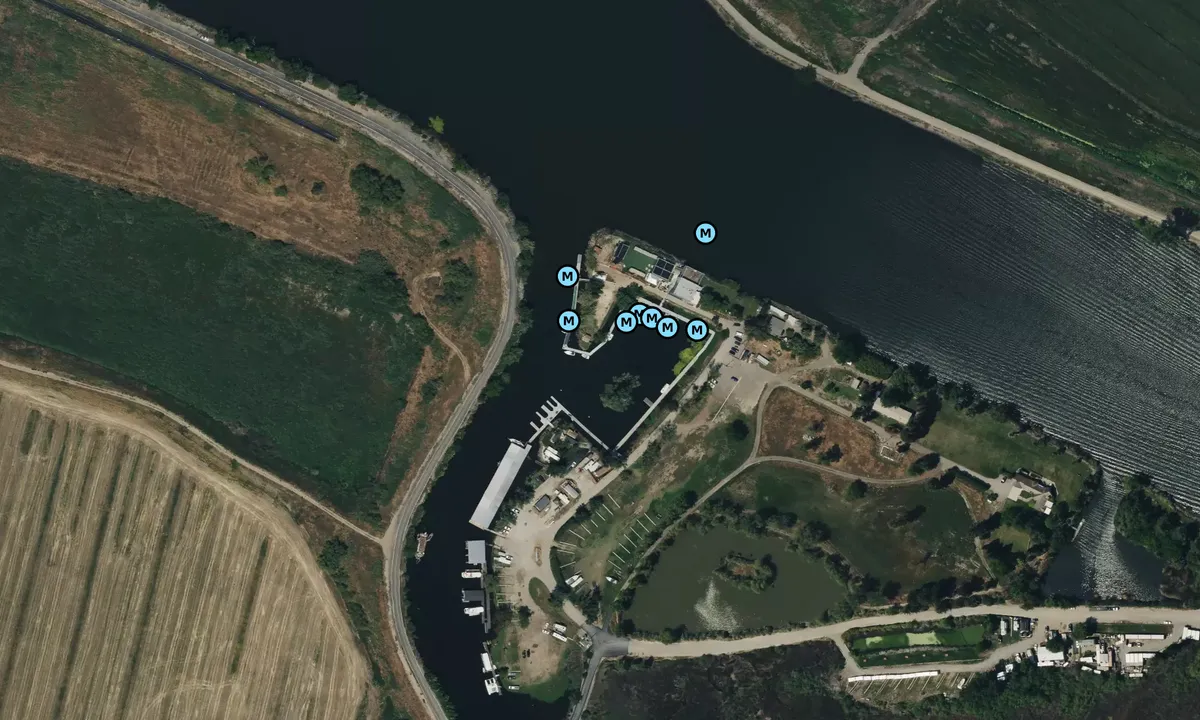 Satelite image of Windmill Cove Resort and Marina