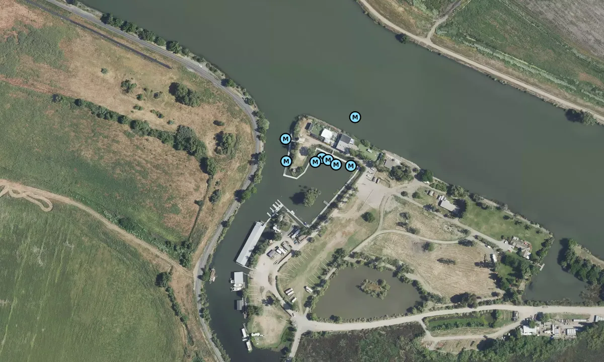 Satelite image of Windmill Cove Resort and Marina