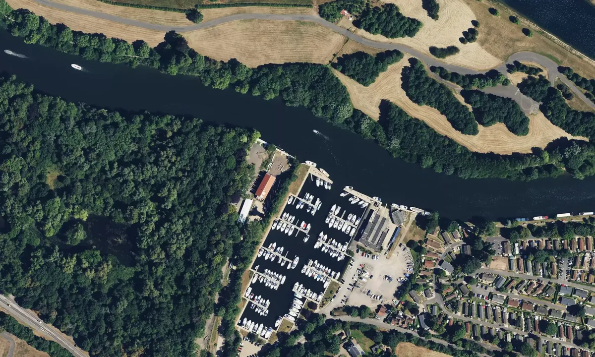 Satelite image of Windsor Marina - Berkshire