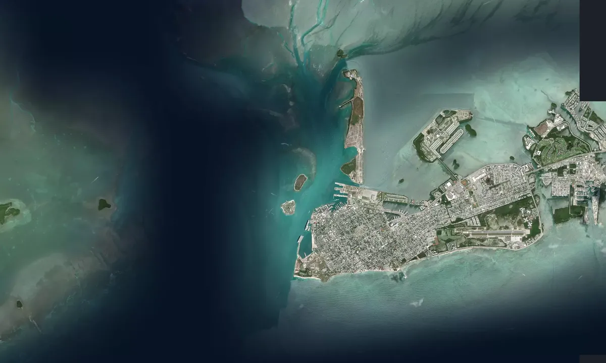 Flyfoto av Wisteria Island, SE