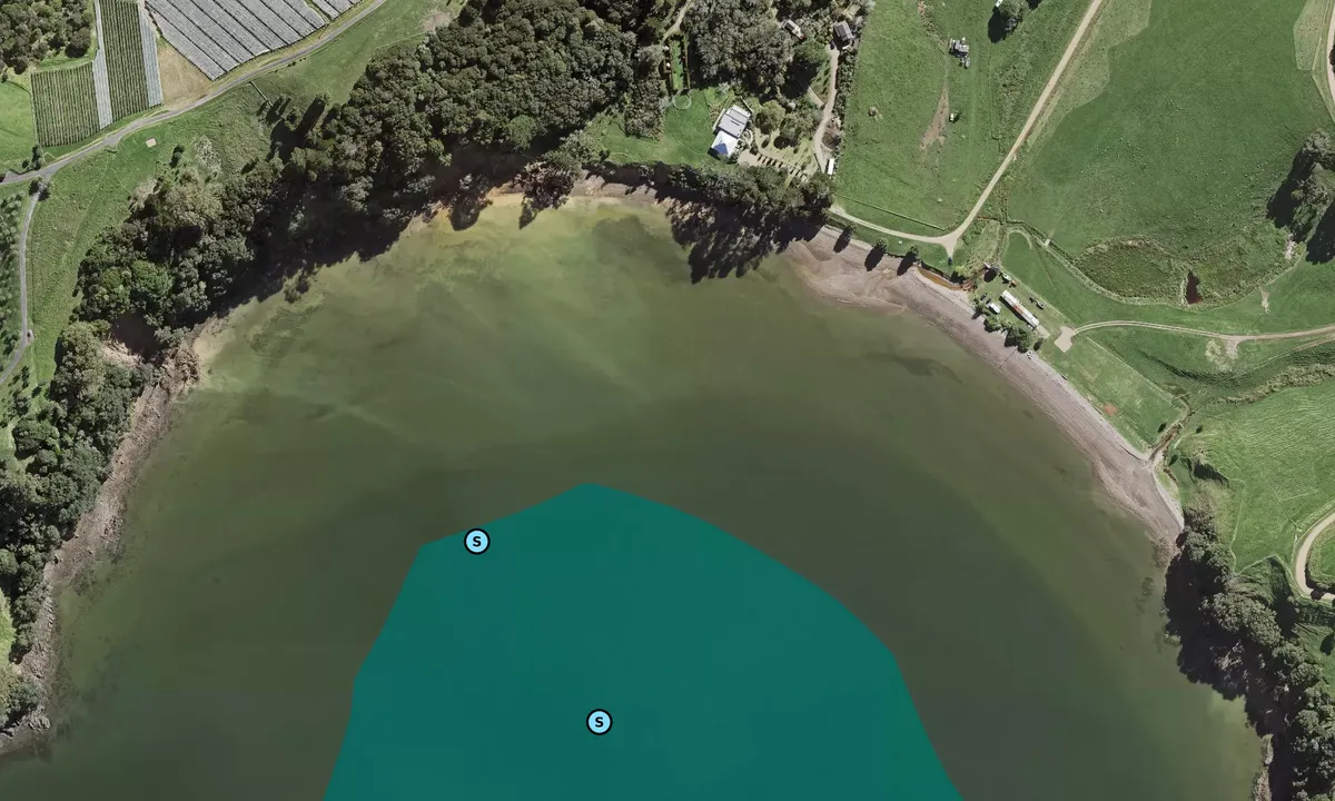 Satelite image of Woodside Bay