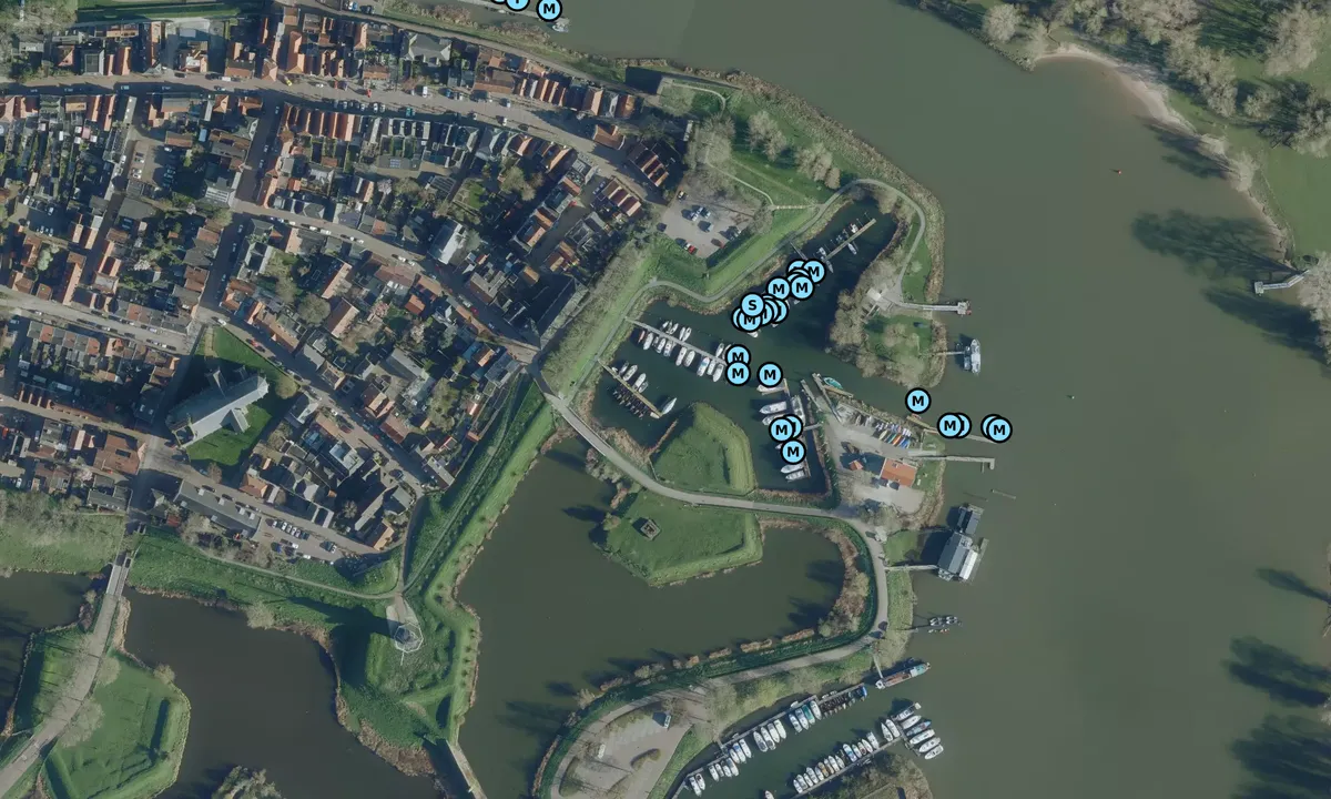 Satelite image of Woudrichem Watersport Marina