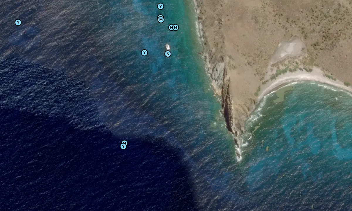 Satelite image of Wreck Alley 