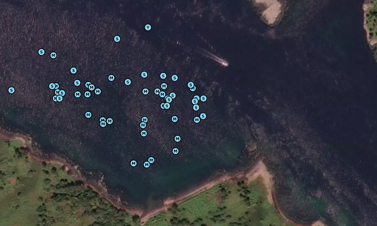 Satelite image of Wreck Bay
