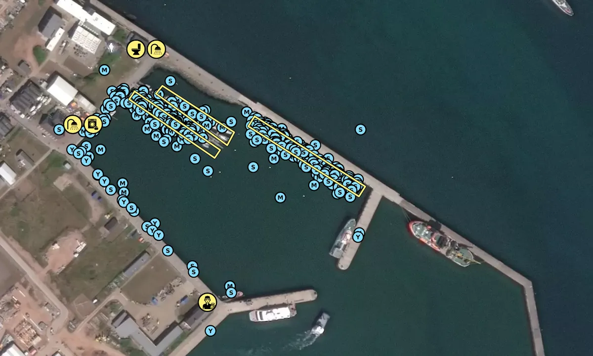Satelite image of WSA Hafen Helgoland (Südhafen)