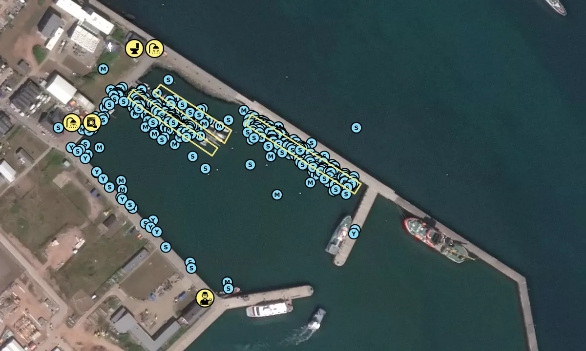 Satelite image of WSA Hafen Helgoland (Südhafen)